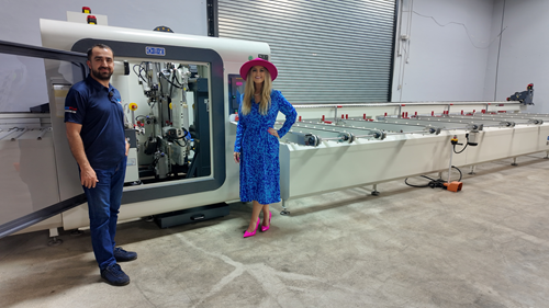 Stefanie and Adil at Oz Machine