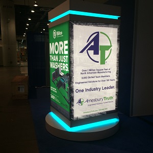 lighted kiosk panel