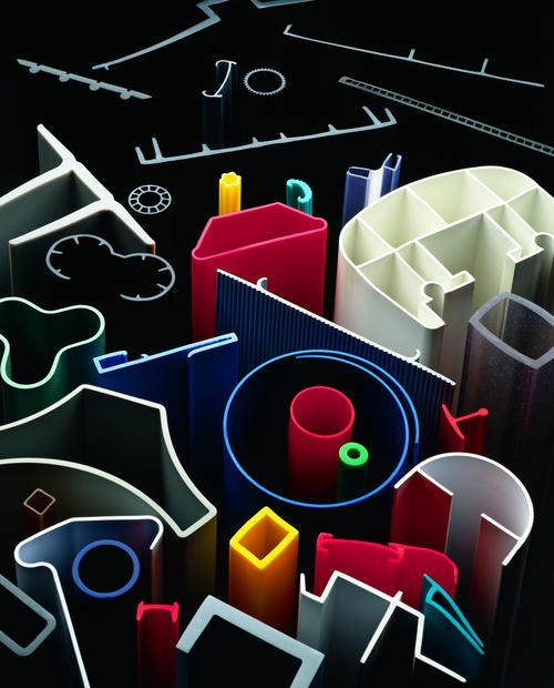 large assortment of extrusion profiles